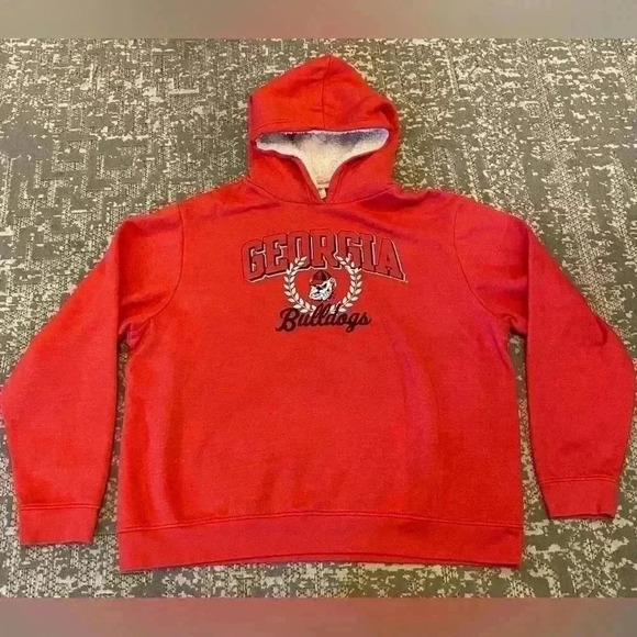 Georiga Bulldogs Women’s Pro Edge hooded sweatshirt size 2XL color Red - Picture 1 of 6